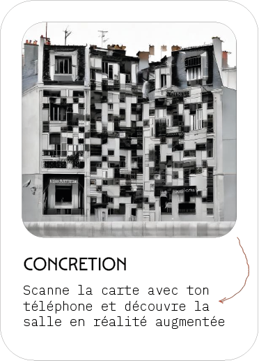 QR code permettant de faire apparaitre la salle Cabi en AR ainsi que des informations