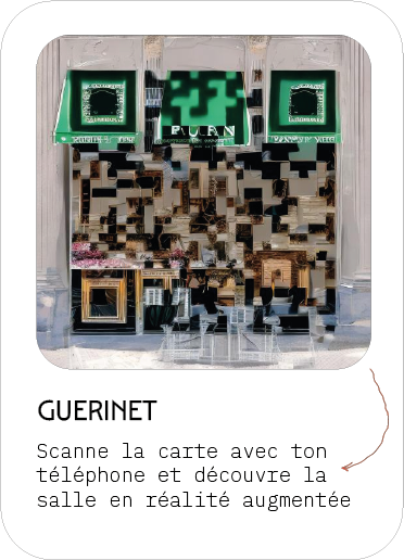 QR code permettant de faire apparaitre la salle Cabi en AR ainsi que des informations