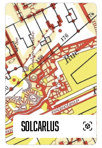 Affiche le verso de la carte AR des catacombes interdites qui permet de faire apparaitre une salle en AR